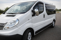 Renault Trafic 2001–2015 Cubiertas de Espejos Cromadas (2 uds) Plástico Cromado foto 1