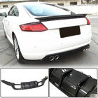 Audi TT 2014-2023 Difusor de Parachoques Trasero (para Base, 2014-2019, Carbono) foto 1