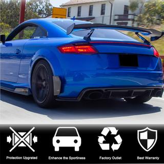 Extensiones Flap para Parachoques Trasero (para S-line/TTS/TTRS, 2014-2019, Carbono) foto 3