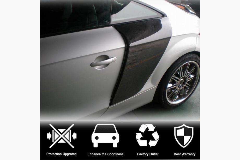 Audi TT 2006-2014 Cubiertas de panel trasero lateral de carbono (Coupé) Foto 3