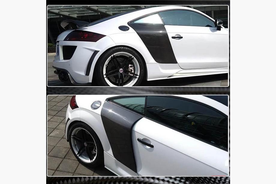 Audi TT 2006-2014 Cubiertas de panel trasero lateral de carbono (Coupé) Foto 4
