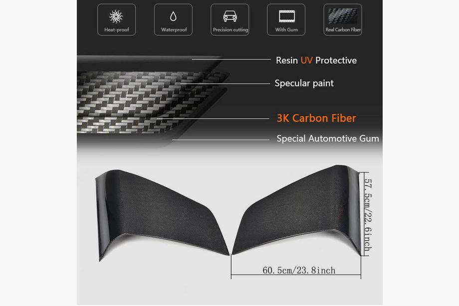 Audi TT 2006-2014 Cubiertas de panel trasero lateral de carbono (Coupé) Foto 6