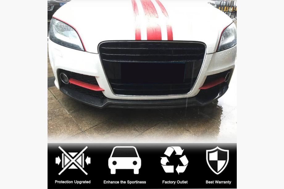 Audi TT 2006-2014 Lip delantero parachoques V2 (Carbono) Foto 2
