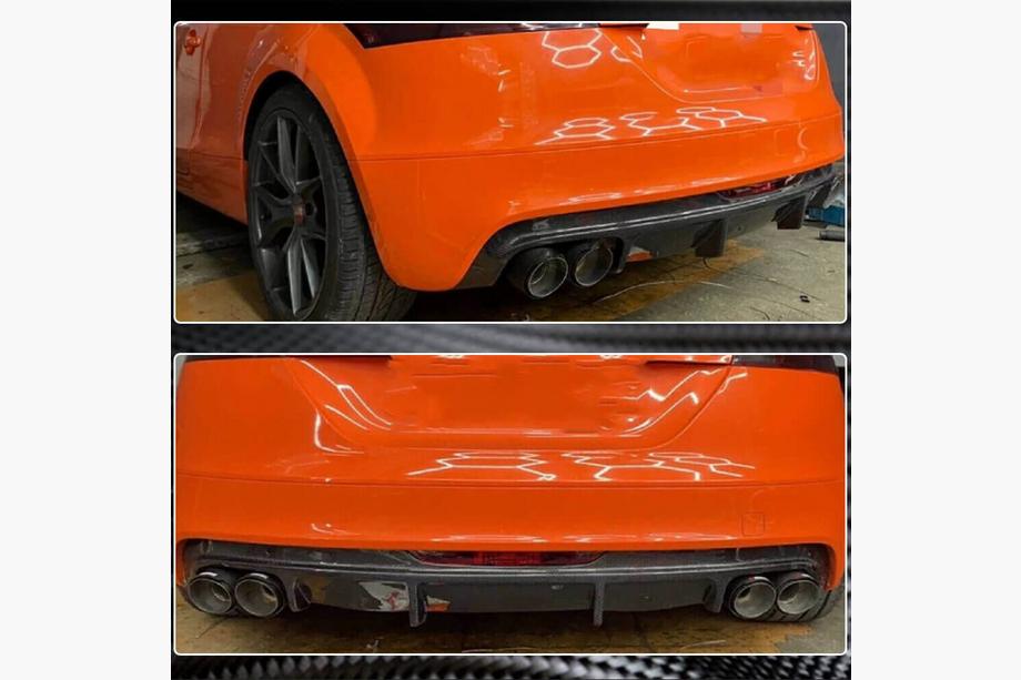 Audi TT 2006-2014 Difusor Parachoques Trasero (Carbono) Foto 3
