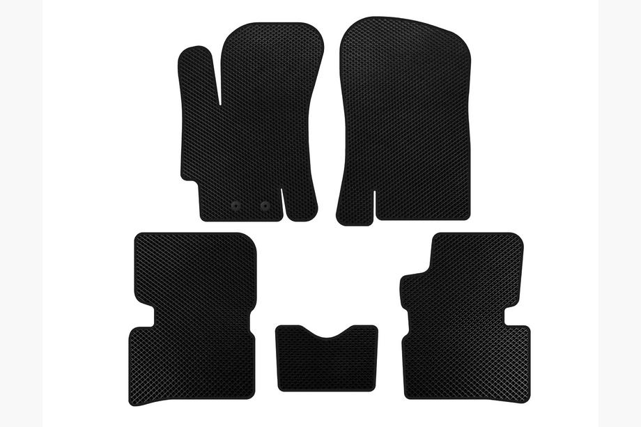 Hyundai Accent 2006-2010 Alfombrillas EVA (SD, Negro) Image