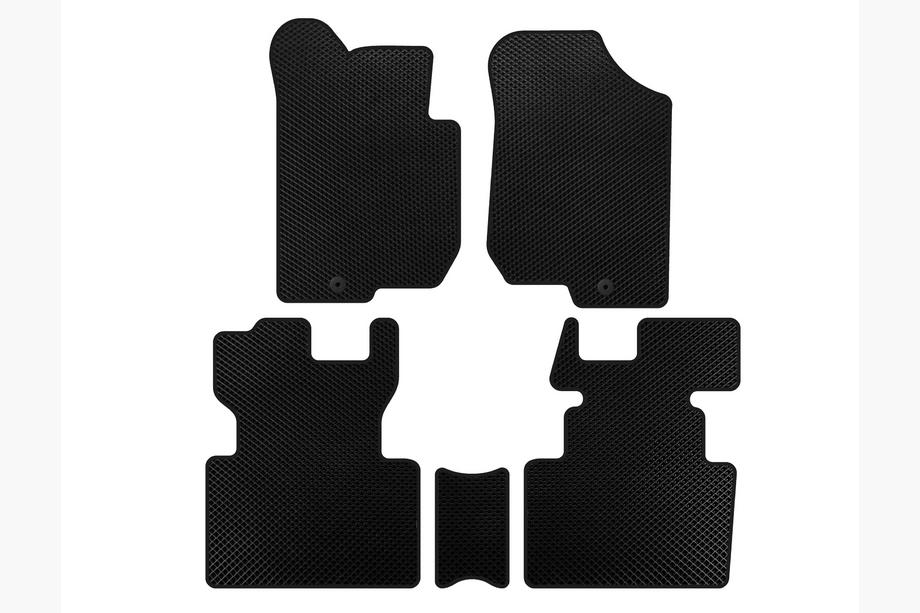 Kia Carens 1999-2012 Alfombrillas EVA (2006-2012, 2 filas, 7 plazas, Negro) Image