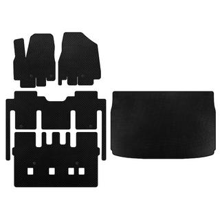 Alfombrillas EVA (interior completo, 8 plazas, Negro) Kia Sedona 2014-2020
