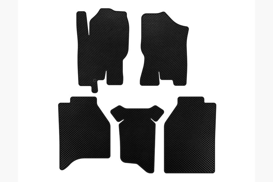Nissan Navara 2006-2015 Alfombrillas EVA (sin compartimentos, negras) Image