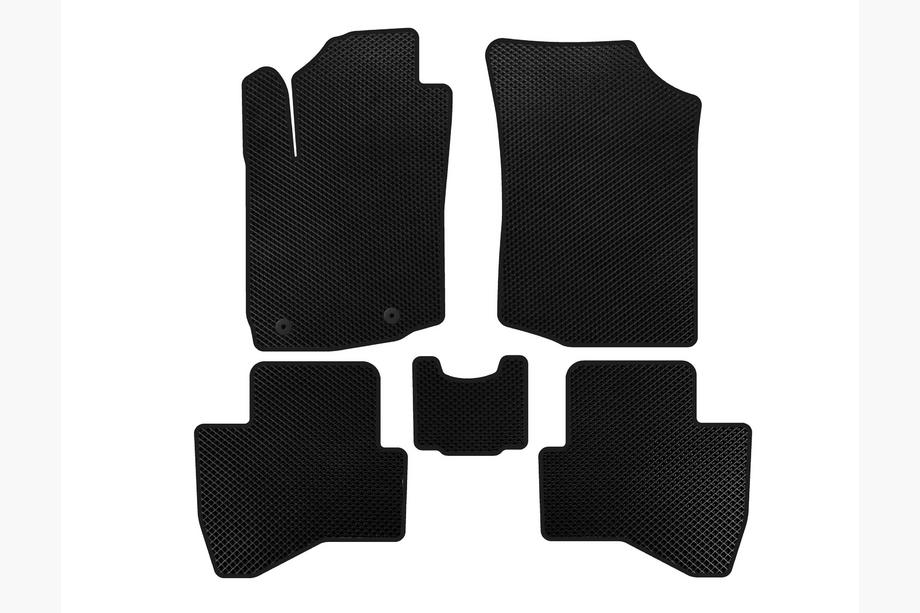 Peugeot 108 2014-2021 Alfombrillas EVA (HB, Negro) Image