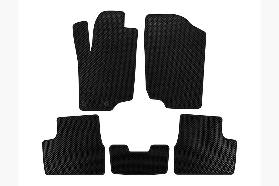 Peugeot 207 2006–2014 Alfombrillas EVA (HB, 5 Puertas, Negro) Image