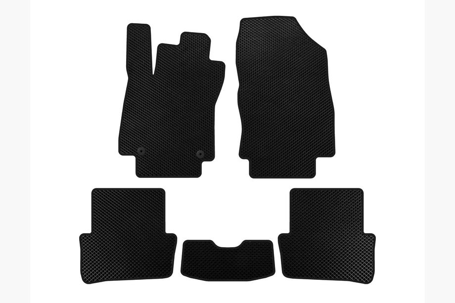 Renault Clio IV 2012-2019 Alfombrillas EVA (2012-2016, HB, 5 Puertas, Negro) Image