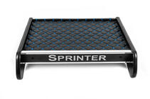 Mercedes Sprinter W907/W910 2018- Estante de salpicadero (Negro con costura azul) foto 1