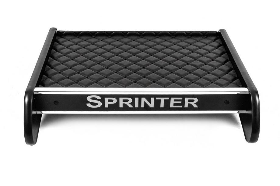 Mercedes Sprinter W907/W910 2018- Estante para salpicadero (Negro con costura negra) Foto 2