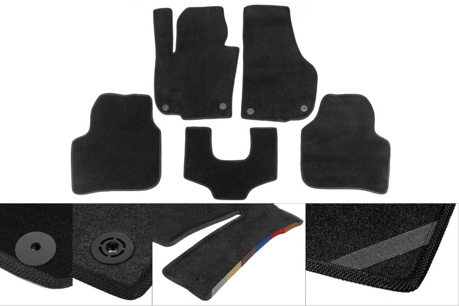 Citroen C-Elysee 2013-2022 Alfombrillas de moqueta Premium (negras) Image