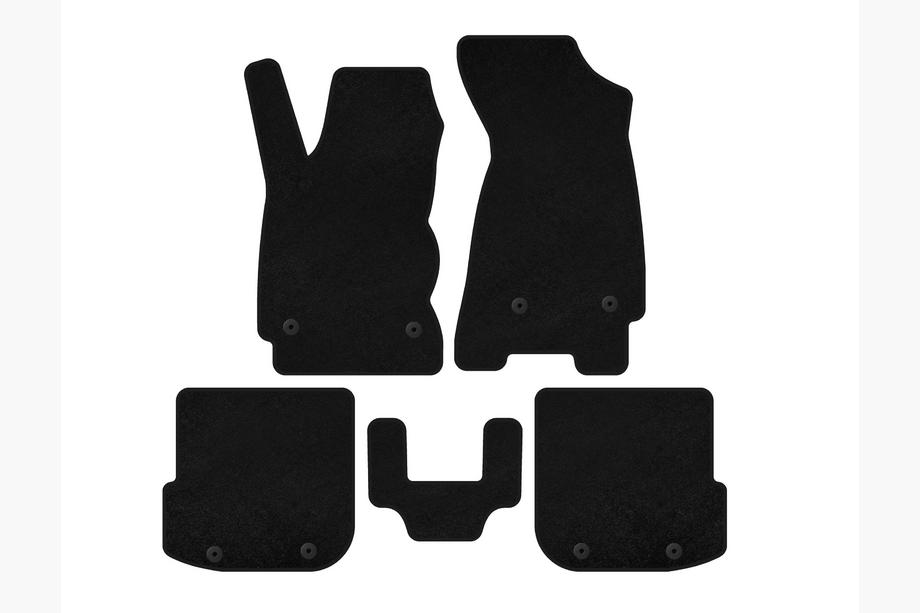 Audi A4 B5 1994–2001 Alfombrillas textiles Premium (Sedán, Negro) Image