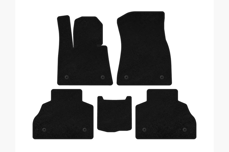 BMW X7 G07 2019- Alfombrillas de moqueta Premium (2 filas, Negro) Image