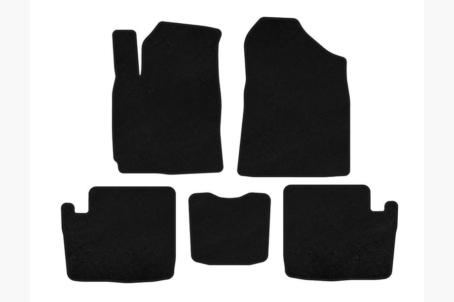 Chery Tiggo 1 2005-2016 Alfombrillas de moqueta Premium (2005-2009, Negro) Image