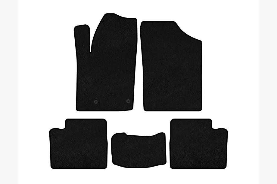 Citroen Berlingo 1996-2008 Alfombrillas de moqueta Premium (Negro) Image