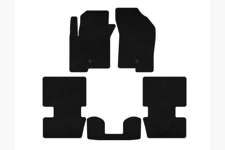 Dodge Caliber 2006-2011 Alfombrillas de moqueta Premium (HB, Negro) Image