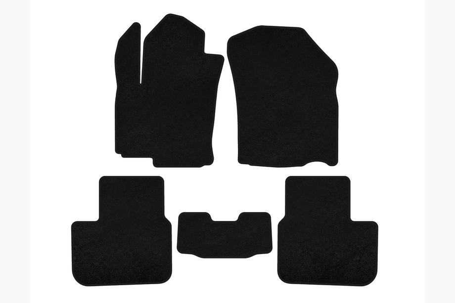 Fiat Sedici 2006-2014 Alfombrillas de moqueta Premium (HB, Negro) Image