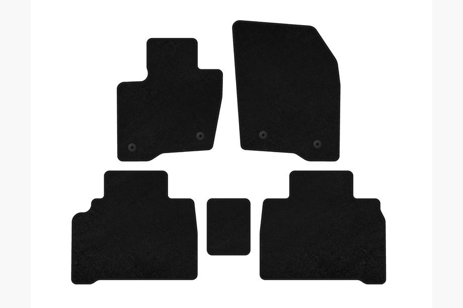 Ford Galaxy 2015- Alfombrillas de moqueta Premium (HB, Negro) Image