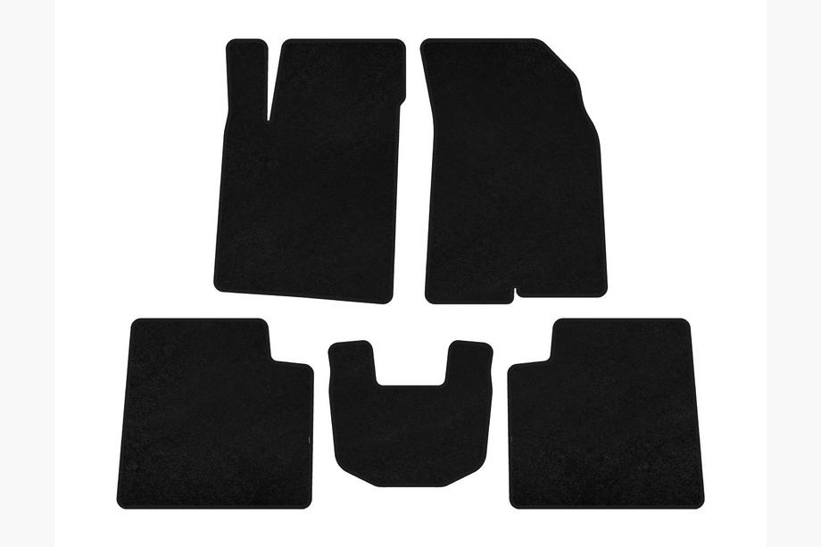 Kia Opirus 2003-2010 Alfombrillas de moqueta Premium (negras) Image