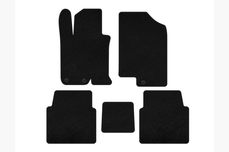 Kia Optima 2010-2016 Alfombrillas textiles Premium V-1 (SD, Negro) Image