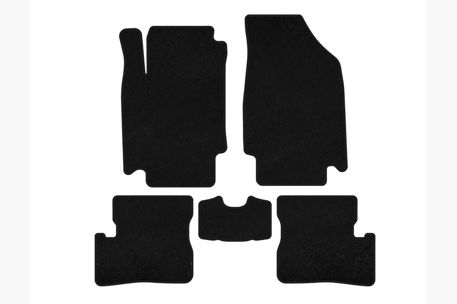 Nissan Micra K12 2003-2010 Alfombrillas de moqueta Premium (HB, Negro) Image