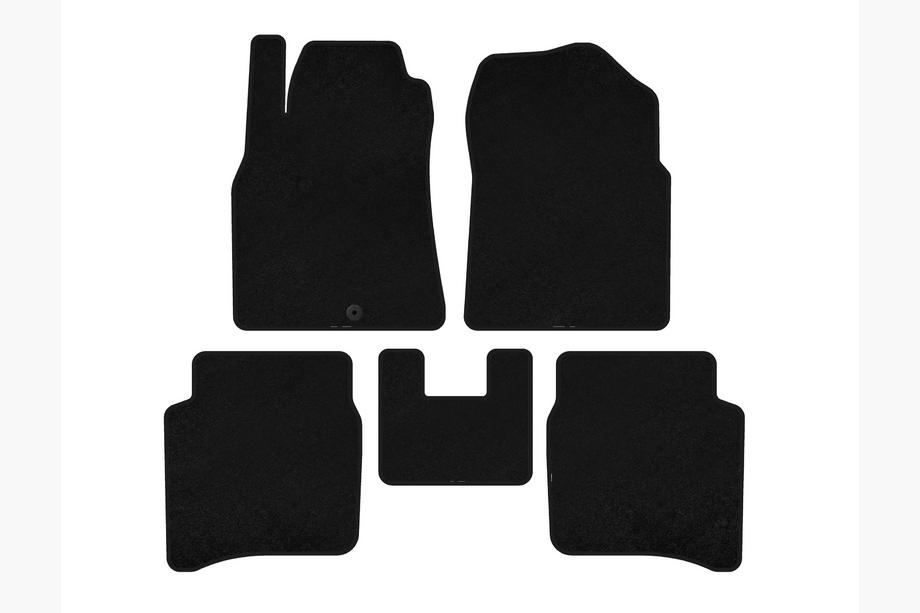 Nissan Primera P12 2002–2007 Alfombrillas de moqueta Premium (SD, Negro) Image
