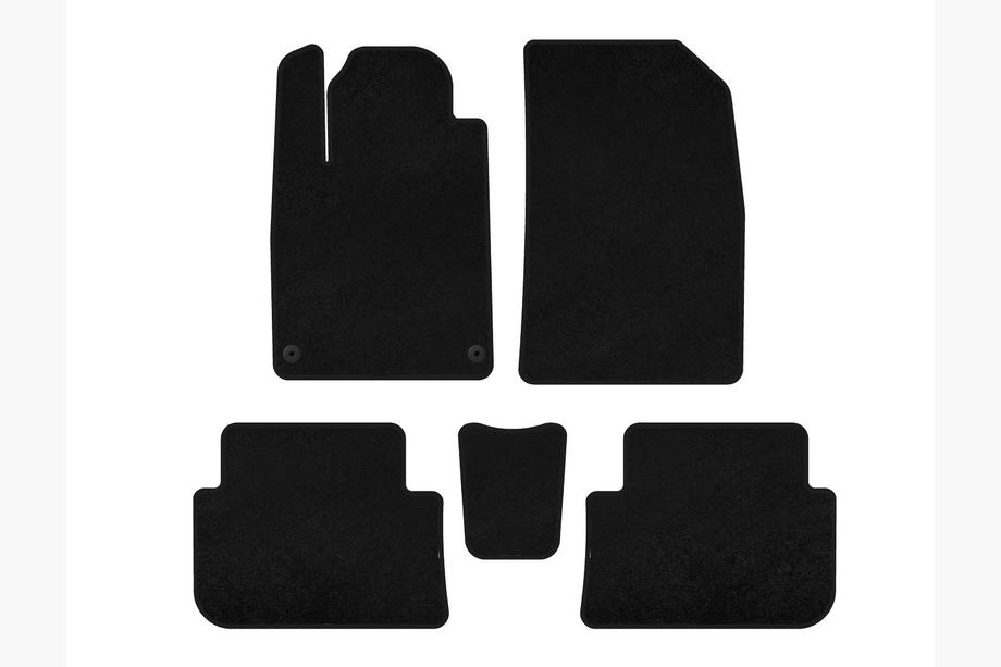 Peugeot 407 2004-2011 Alfombrillas de moqueta Premium (SD, Negro) Image