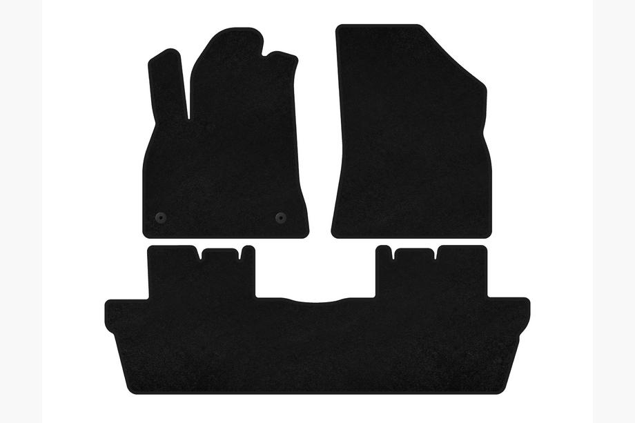 Peugeot 5008 2009-2016 Alfombrillas de moqueta Premium (negras) Image
