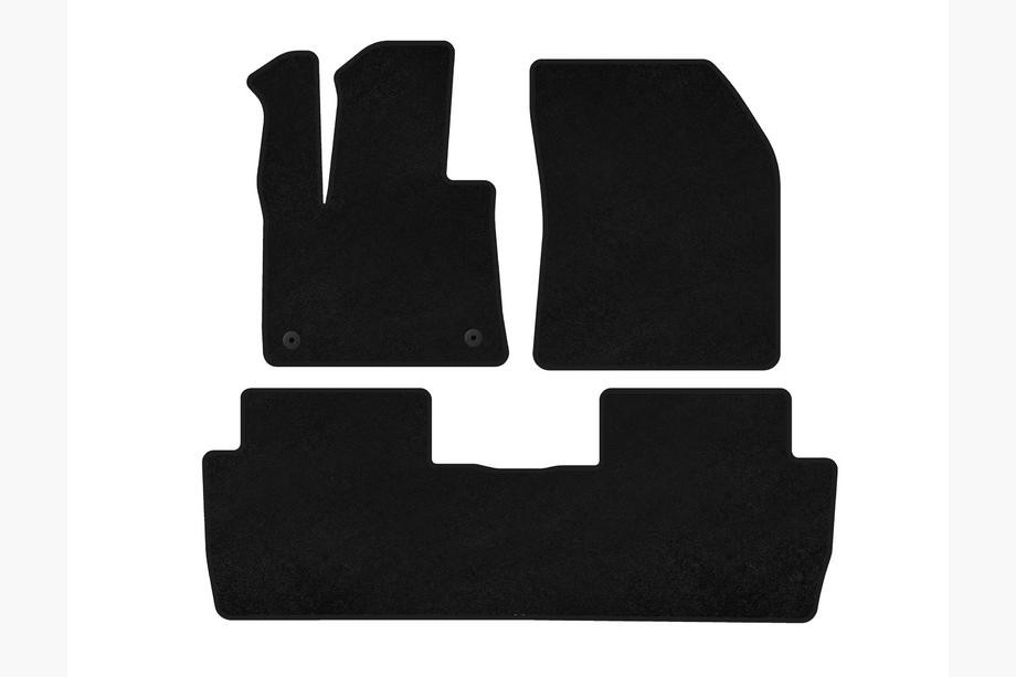 Peugeot 5008 2016-2023 Alfombrillas de moqueta Premium (2016-2020, Negro) Image