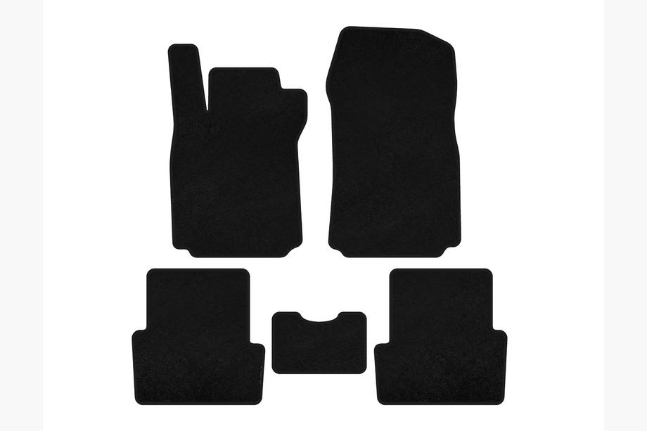 Renault Modus 2005-2012 Alfombrillas de moqueta Premium (negras) Image