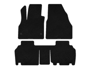 Renault Kangoo 2008–2020 Alfombrillas de moqueta Premium (2 filas, 5 puertas/7 plazas, Negro) foto 1