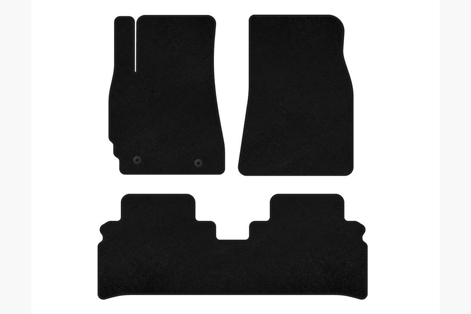 Toyota Highlander 2000-2008 Alfombrillas de moqueta Premium (negras) Image