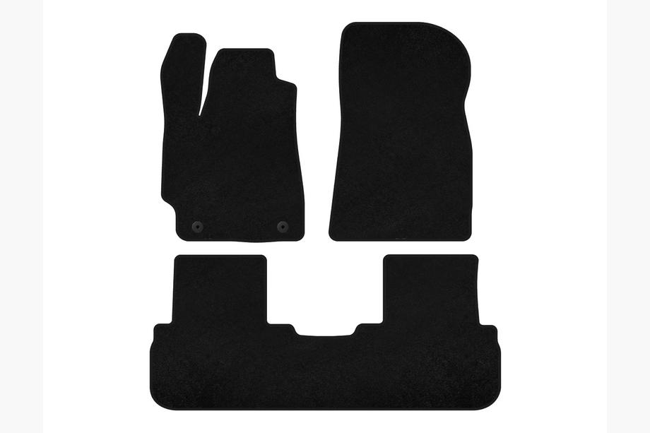 Toyota Highlander 2008-2013 Alfombrillas de moqueta Premium (2 filas, Negro) Image