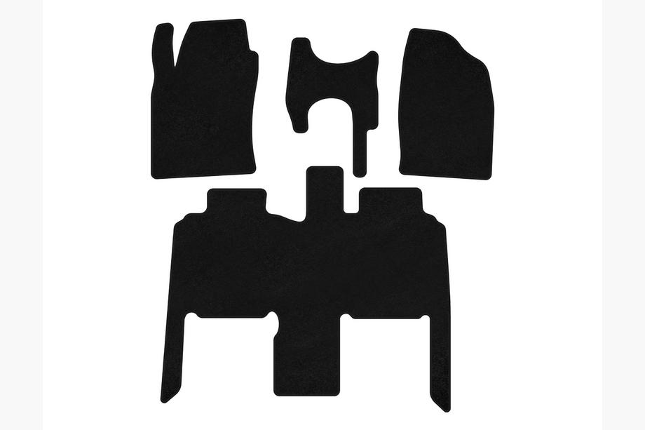 Toyota Previa 2000-2006 Alfombrillas de moqueta Premium (Negro) Image