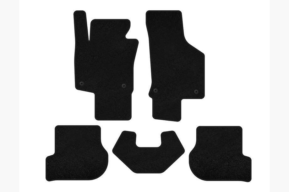 Volkswagen Scirocco 2008-2017 Alfombrillas de moqueta Premium (HB, 3 puertas, Negro) Image