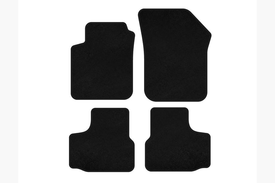 Volkswagen UP 2011-2023 Alfombrillas de moqueta Premium (negras) Image