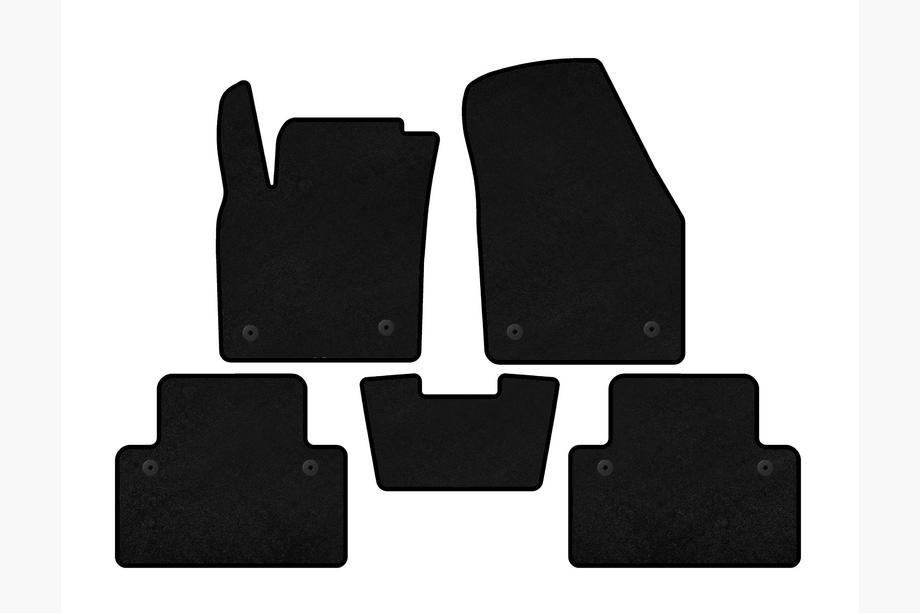 Volvo C30 2006-2012 Alfombrillas de moqueta Premium (HB, 3 puertas, Negro) Image