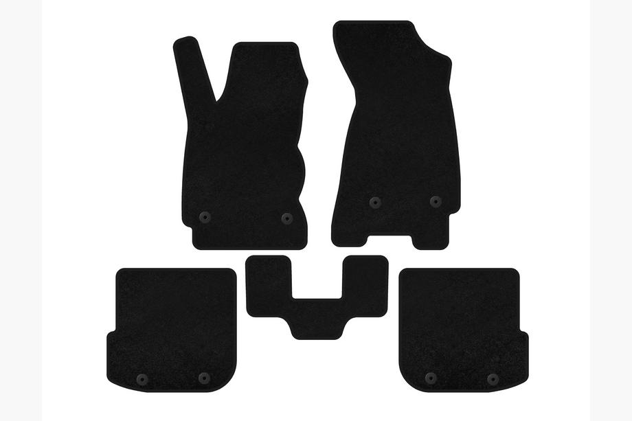 Audi A4 B5 1994–2001 Alfombrillas textiles Classic (Avant, Negro) Image