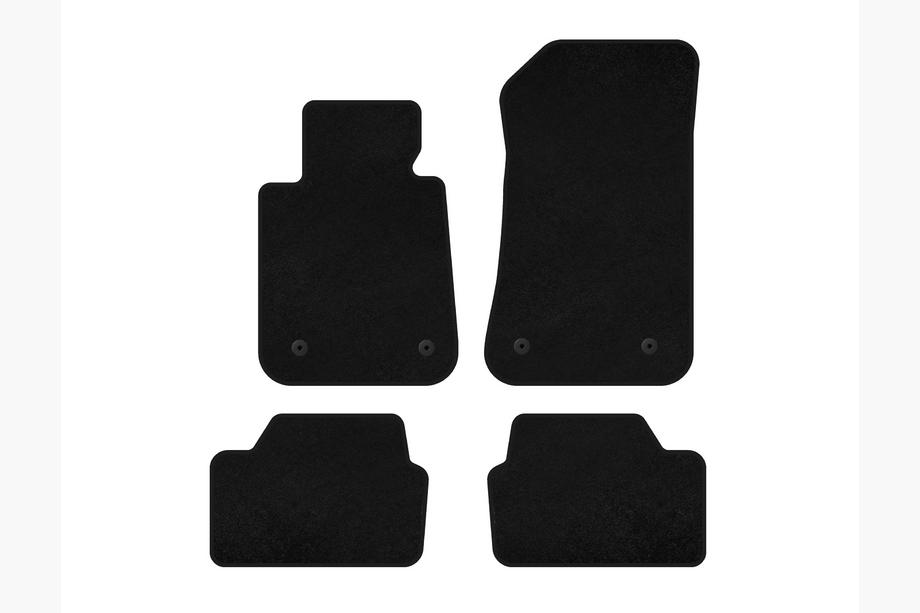 BMW 1 Series E81/E82/E87/E88 2004-2011 Alfombrillas de moqueta Classic (Negro) Image