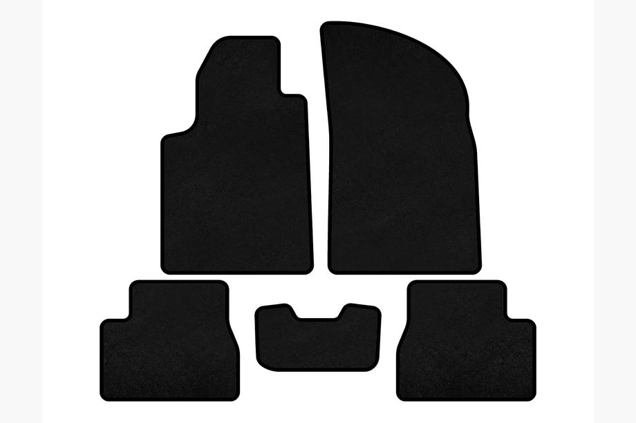 Citroen C-3 2002-2009 Alfombrillas de moqueta Classic (Negro) Image
