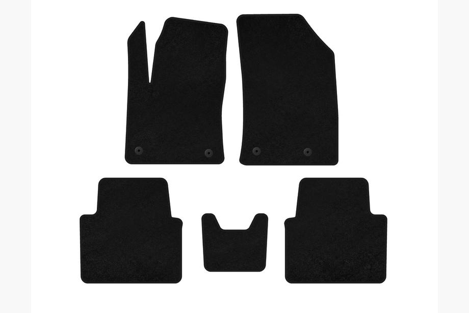 Citroen C-3 Aircross 2017-2024 Alfombrillas de moqueta Classic (Negro) Image