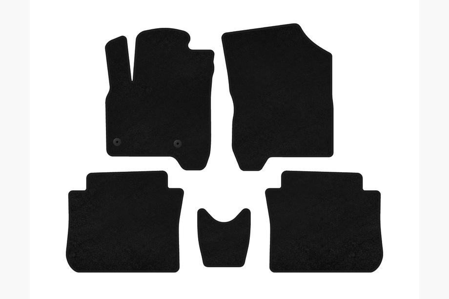 Citroen C-3 Picasso 2010-2017 Alfombrillas de moqueta Classic (Negro) Image