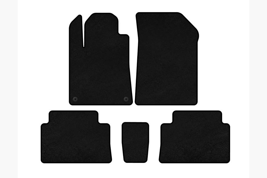 Citroen C-5 2001-2008 Alfombrillas de moqueta Classic (Negro) Image