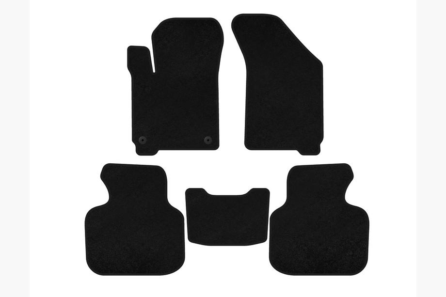 Dodge Journey 2008-2020 Alfombrillas de moqueta Classic (2011-2020, 7 plazas, Negro) Image