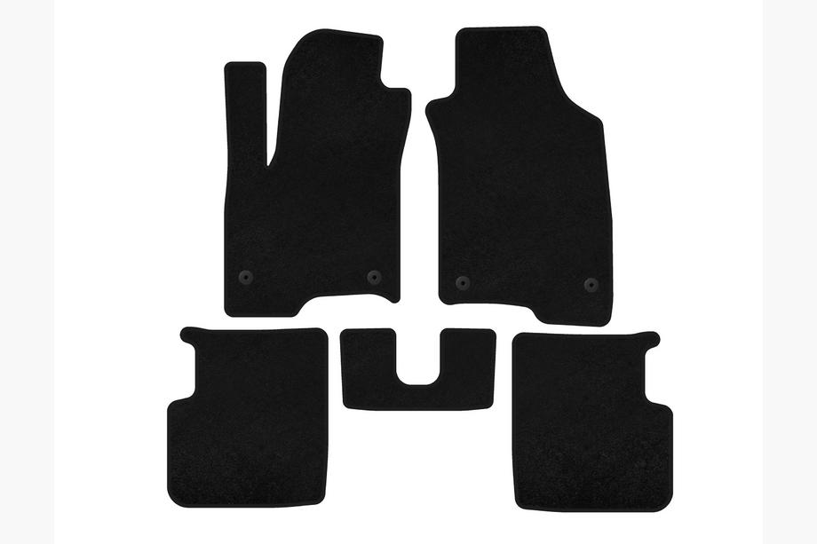 Fiat Panda 2011-2023 Alfombrillas de moqueta Classic (Negro) Image