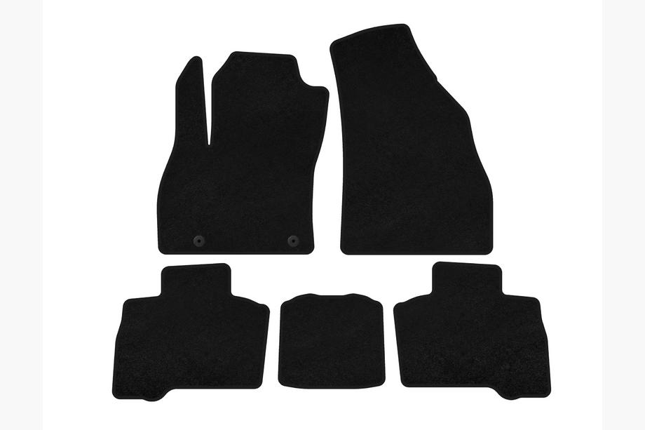 Fiat Fiorino/Qubo 2008-2024 Alfombrillas de moqueta Classic (para Qubo, 2016+, Negro) Image