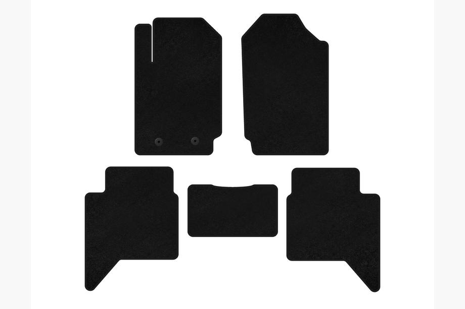 Ford Ranger 2011–2022 Alfombrillas de moqueta Classic (Negro) Image